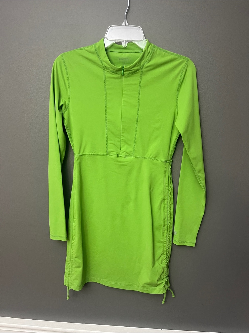 Athleta Bright Lime Green Long-Sleeve Swim Tunic - Size S